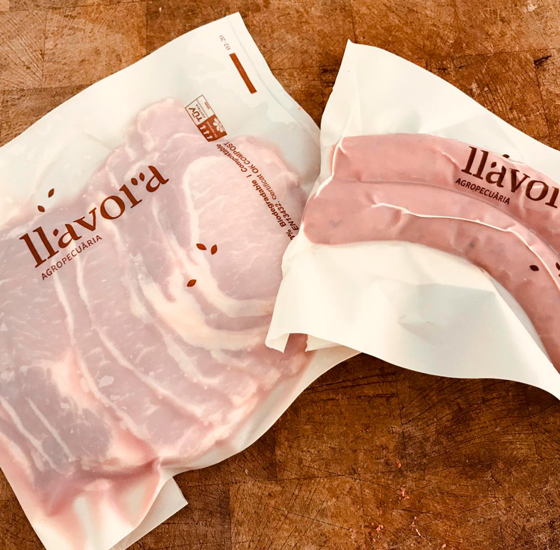 Porc ecològic llavora: nascut, criat i elaborat a l'Empordà